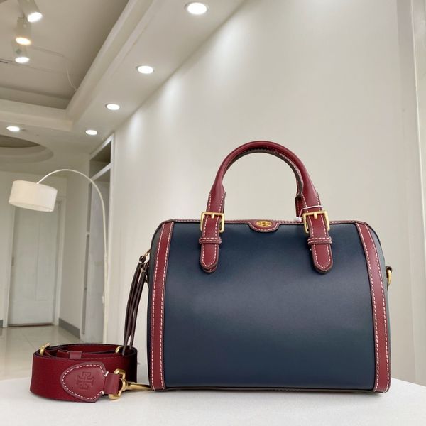 

women's bag cowhide barrel pillow messenger bag hand purse