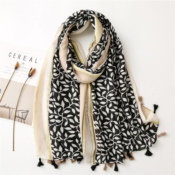 

scarves 2021 women fashion foulard designer scarf soft cotton and linen feel luxe shawl dual-use thin four seasons, Blue;gray