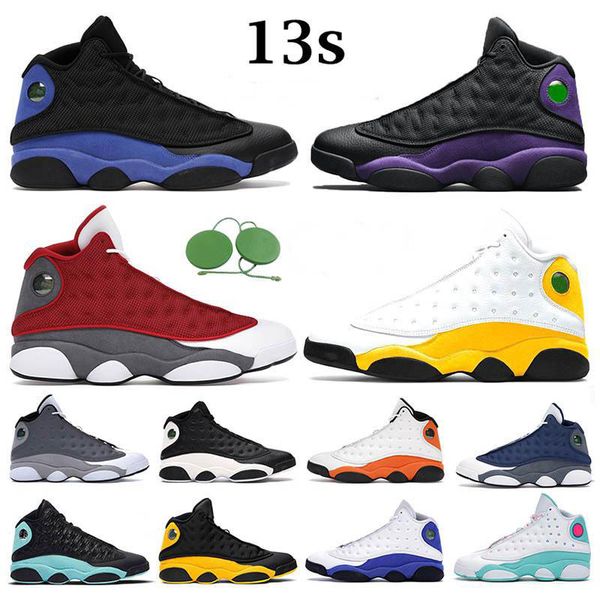 

13 13s men women designer basketball shoes houndstooth red flint black court purple obsidian university gold starfish reverse got game women