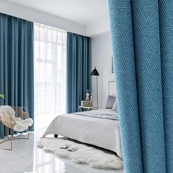

blackout curtains for living room para salon cortinas rideau nordic modern minimalist thickened pure time curtain & drapes