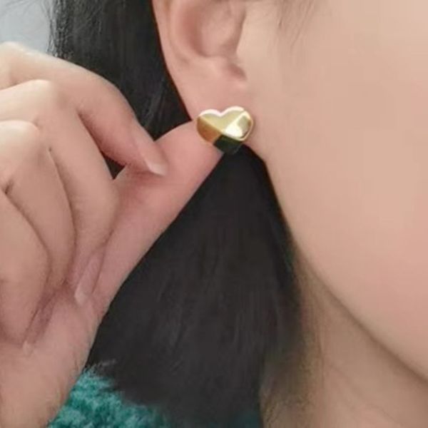 

summer love earrings metal cool style simple and versatile recommended earrings, Golden