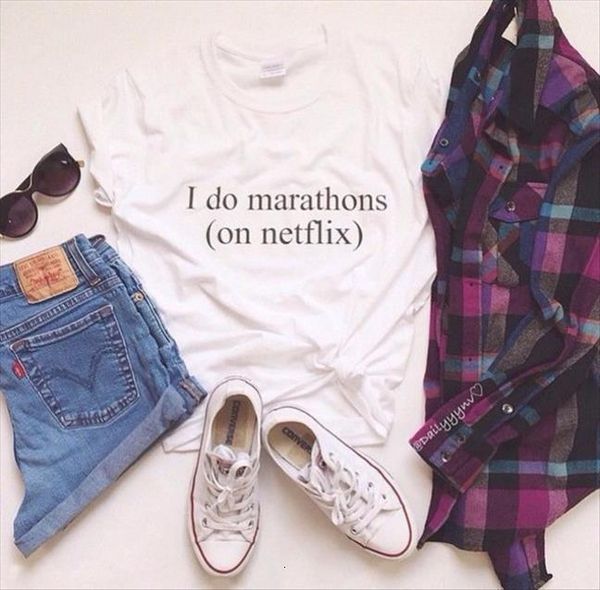 

i do marathons letters women print cotton casual funny white tee hipster zt203 50