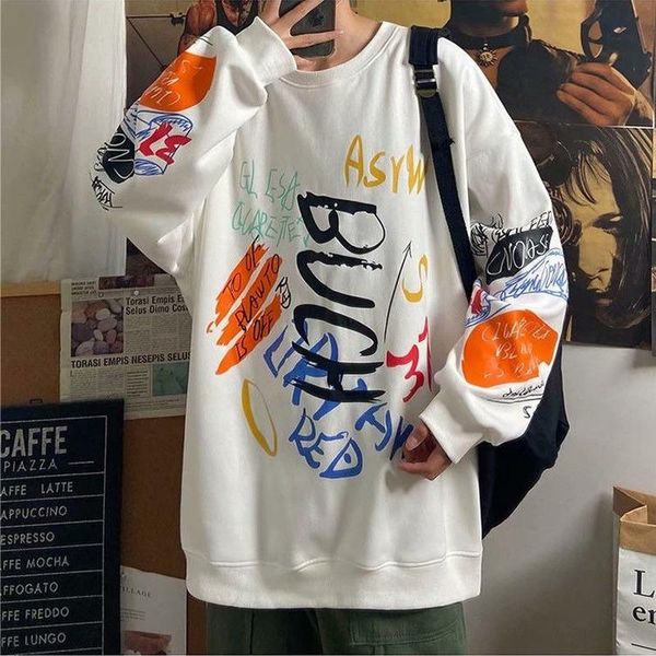 

men's hoodies & sweatshirts korean pullover in autumn and wintersweat shirt, Black