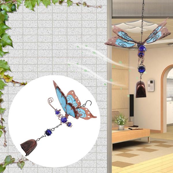 

decorative objects & figurines 1pc unique luminous wind chime home hanging artware portable outdoor wind-bell