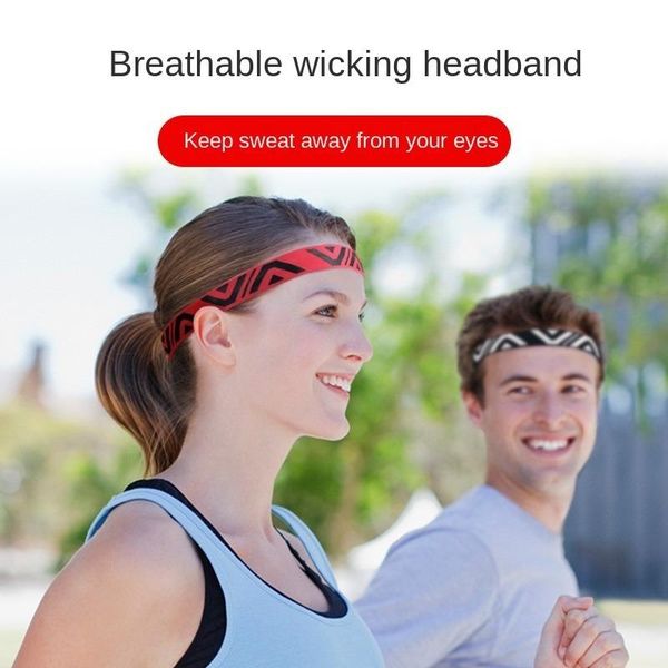 

sweatband sports sweat guide belt running headband basketball guard forehead wicking female headscarf fitness, Yellow;black