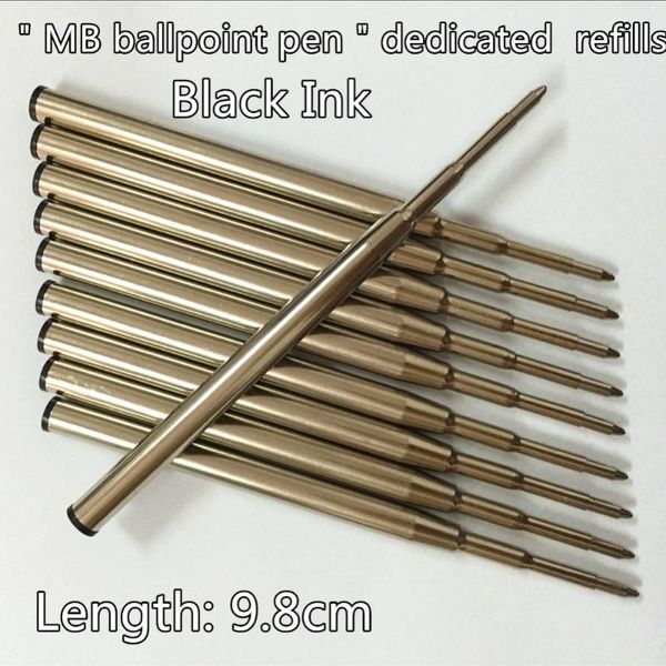 

refills 10pcs black m b ballpoint pen good quality refill stationery, Black;red