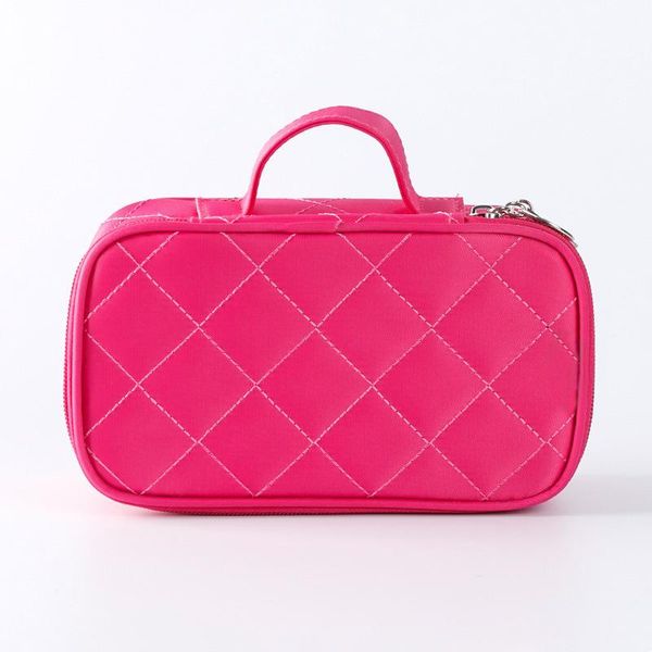

fashion lady cosmetic bag travel beauty brush multi-layer case storage bags & cases