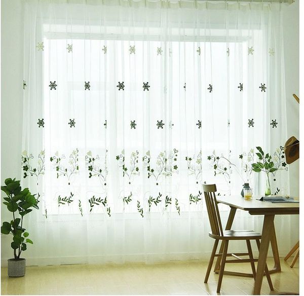 

curtain & drapes window screen modern and simple embroidered tulle curtains for living dining room bedroom wholesale customizable