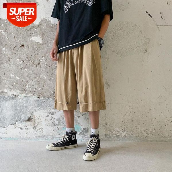 

yemi fashion|hong kong style pure color casual workwear shorts men's japanese loose straight five-point pants #wn87, Black