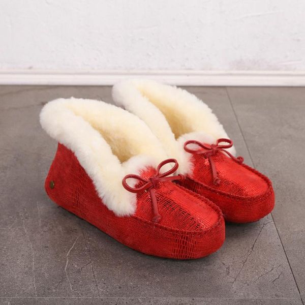 

boots 2021 100% genuine leather women flats casual moccasins driving loafers natural fur shoes fashion comfortable woman, Black