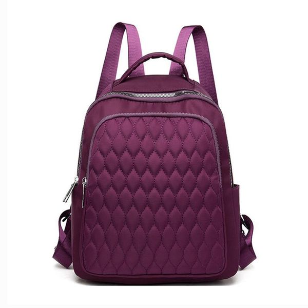

outdoor bags 2021 solid thread oxford backpack women knapsack anti theft backpacks teenage student school shoulder bag pack for college girl