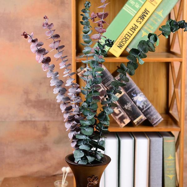 

gift wrap preserved fresh flower eucalyptus copper coins leaves box diy material