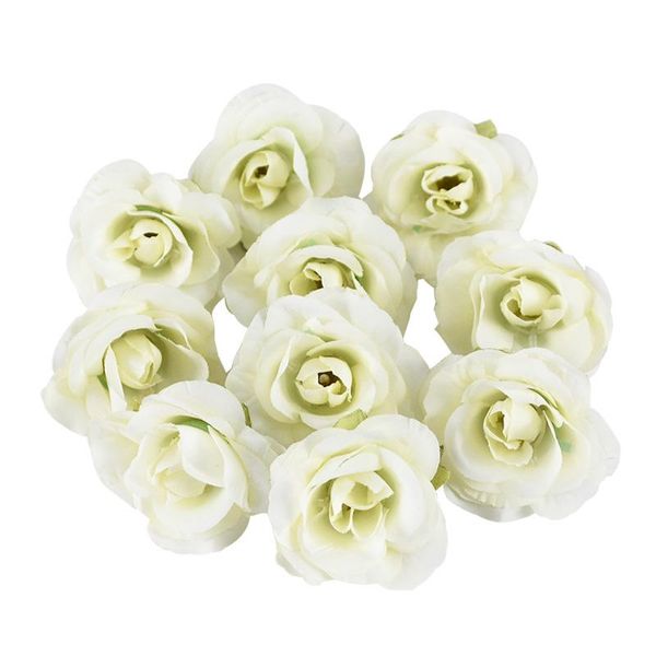 

decorative flowers & wreaths 20/50pcs 4cm mini rose silk artificial flower for wedding party home room decoration marriage shoes hats access