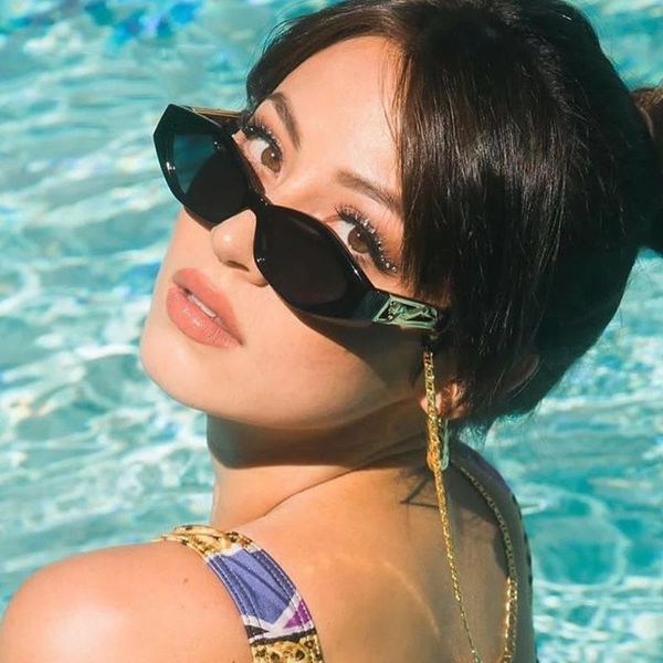 

sunglasses sun glasses for women 2021 fashion leopard print decorative plastic frame classic female ladies eyewear trendy, White;black