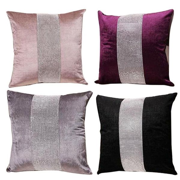 

pillow case 45x45 cm fashion solid flannel pillowcase cushion covers standard el decor
