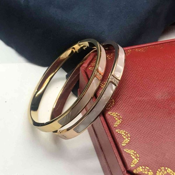 

high version replica ins net red accessories card home bracelet silver 18k rose gold fritillaria, Golden;silver