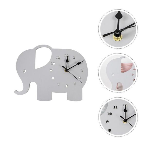 

wall clock elephant creative pendant background time for home clocks