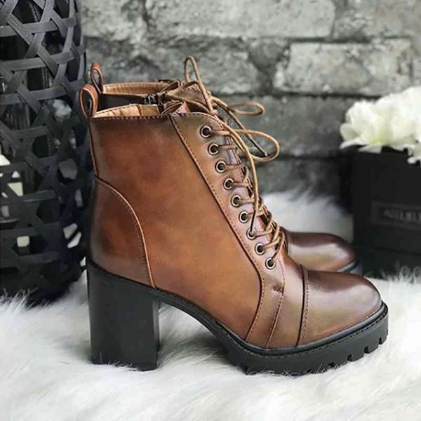 

dress shoes [gogd] botas femininas com estilo da moda, couro preto, zÃ­per de salto alto, fivela para pilotar, azu6, Black