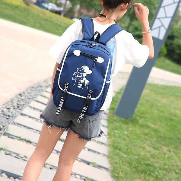 

backpack casual fashion trend student bag large capacity computer anti-theft waterproof men