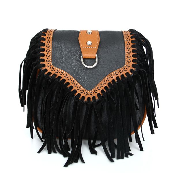 

bohemia tassel cross-body sen department female bag euramerican new style vogue restores ancient ways single shoulder ground sand small bag