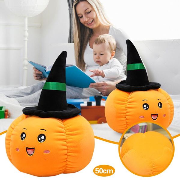 

pillow funny evil pumpkin plush stuffed toy soft plants doll sofa cushaw kids halloween christmas gift home decor softwar