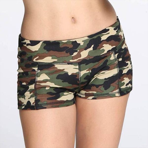 

camouflage print elastic booty womens short slim feminino pantalones mujer fitness women sporting runs female, White;black