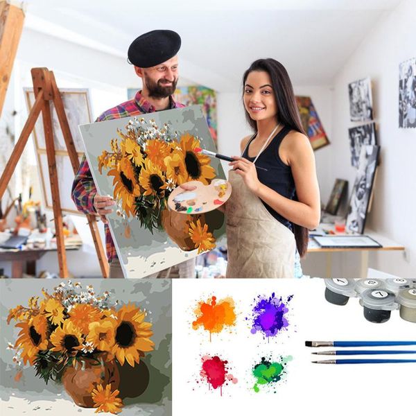 

paintings 2021 diy oil painting kit paint by number kits canvas kids adults beginner with brushes