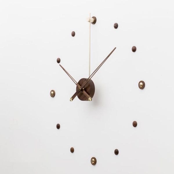 

wall clocks 80cm large wooden metal clock modern design nordic living room decoration big diy stickers watch home decor