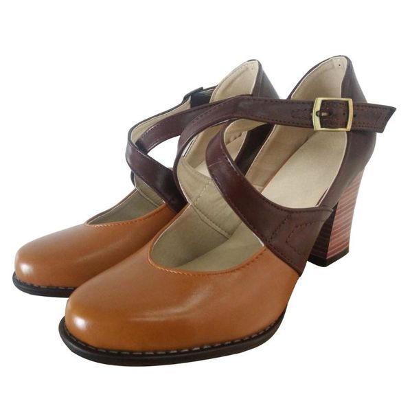 

women vintage slingback strap shoes outside ladies closed toe ankle sandals thick heel, Black