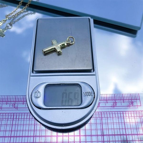 

pendant necklaces fashion female cross pendants drop gold color jesus charm necklace jewelry for men/women gifts wholesale, Silver