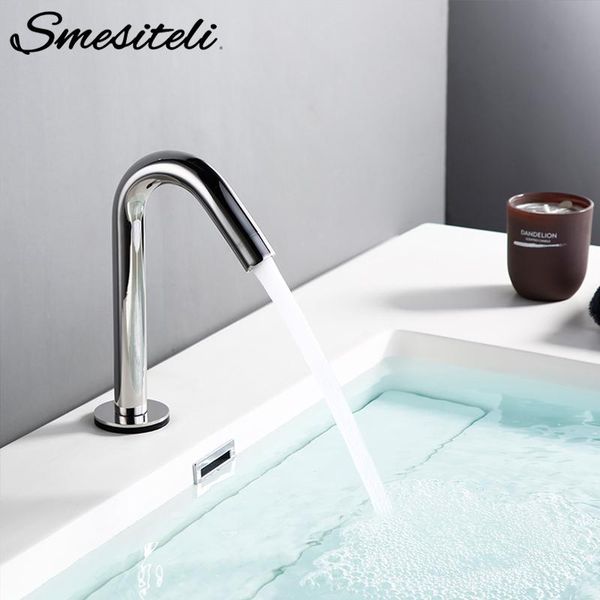 

bathroom sink faucets faucet silver induction water single cold convenient sensitive kitchen