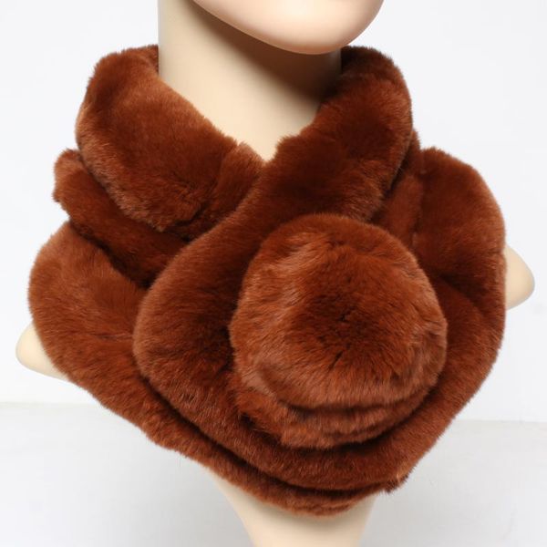 

scarves 2021 winter women genuine rex fur scarf fashion warm 100%natural scarfs real ring mufflers, Blue;gray