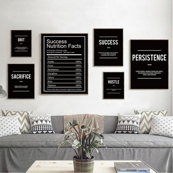 

paintings grind hustle verb execution noun motivational posters wall art canvas print inspiring prints inspirational quotes office decor
