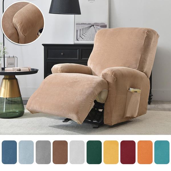 

chair covers velvet recliner sofa cover stretch washable slipcover living room elastic lazy boy for 2 seater