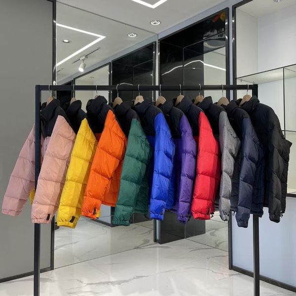 

fashion mens stylist coat letter printing parka winter jacket men women feather overcoat down jackets, Black