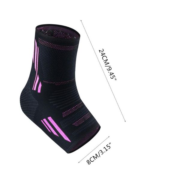 

ankle support q1je 1 pair brace compression foot sleeve achilles tendonitis plantar fasciitis arthritis reduces swelling, Blue;black