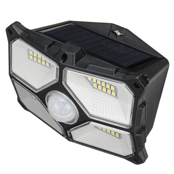 

40led solar motion sensor power light pir security outdoor garden wall lamp