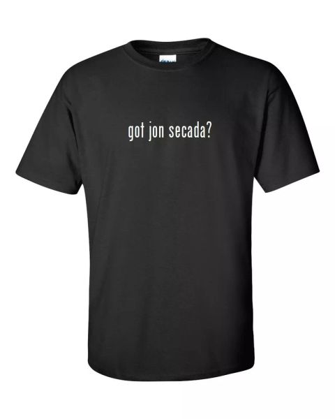 

got jon secada  cotton t-shirt shirt black white funny solid s - 5xl, White;black
