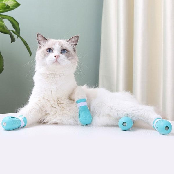 

cat costumes pet bathing supplies feet cover for washing anti-scratch gloves cats and puppt shoes foot
