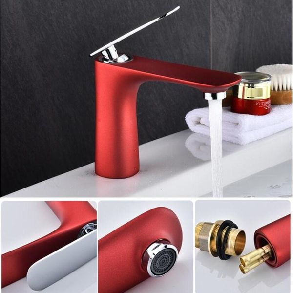 

bathroom sink faucets tuqiu basin faucet water tap red brass cold & single handle mixer