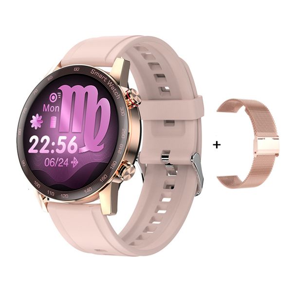

other watches ak25 smart men weather forecast female menstrual monitor women smartwatch notification reminder for ios android ni07, Slivery;black