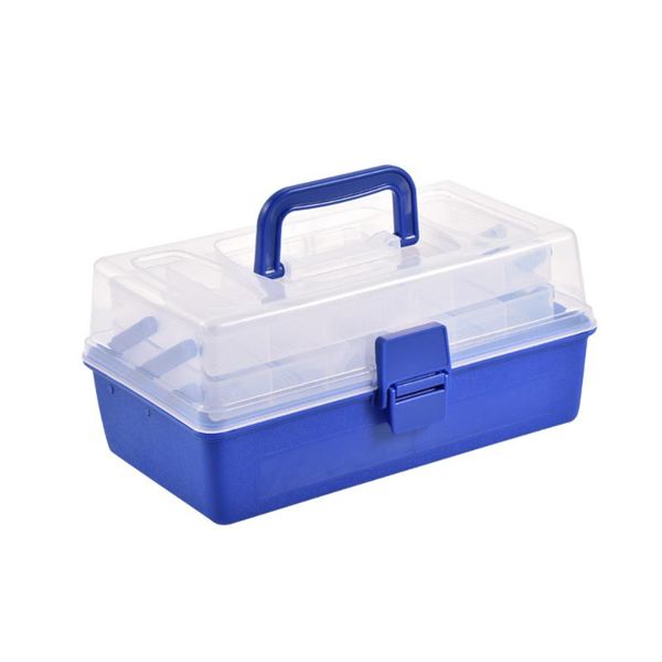 

fishing tackle boxes 3 layers visible abs plastic lure box storage holder accessories