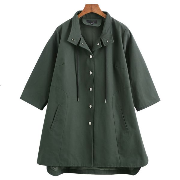 

women's wool & blends wool plus size 10xl 9xl 8xl - 4xl long trench coats casual coat women overcoat office lady big sizes clothing for, Black