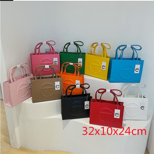 

2022 famous designer women shopper tote telfar bag fashion large handbag for women pu leather brand ladies shoulder messenger bags