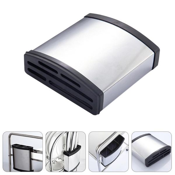 

chopsticks 1pc stainless steel microwave oven rack wall-mounted storage holder