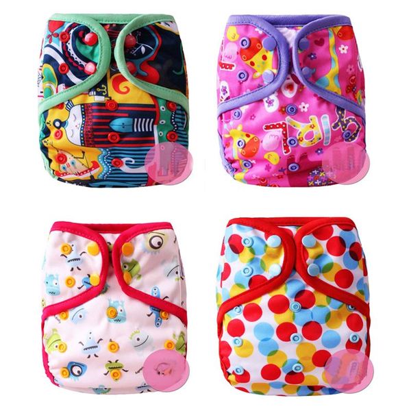 

baby nappies cloth diaper cover reusable waterproof diapers born cartoon print nappy toddler washable size