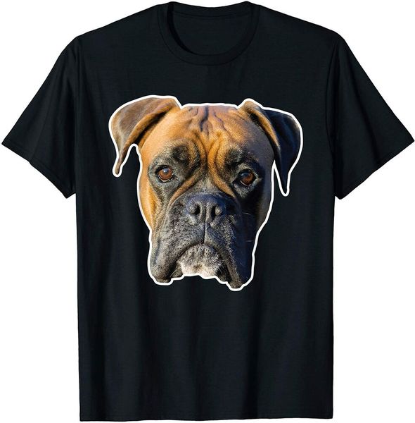 

boxer face t-shirt funny for dog lovers size s-5xl, White;black