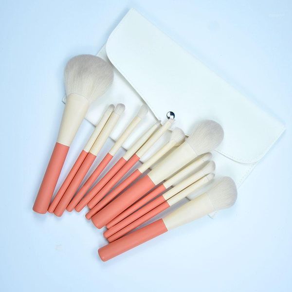 

professional wood handle makeup brushes set with cosmetic bag foundation powder eye shadow eyeliner blusher beauty1