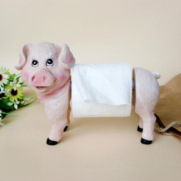 

tablewine racks xxxg private custom table towel rack piggy meat paper holder resin craft ornaments happy kitchen helper toilet pig
