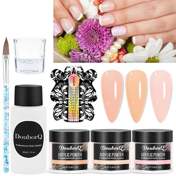 

nail art crystal powder tool set carving flower band drawing elasticity point line soak off gel spider kits